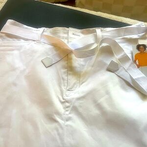 White Women’s Casual Tennis-Core, Athletic Wear, Sporty Skort (Size 12)